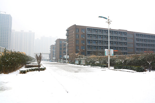 邯郸北方汽修学校雪景